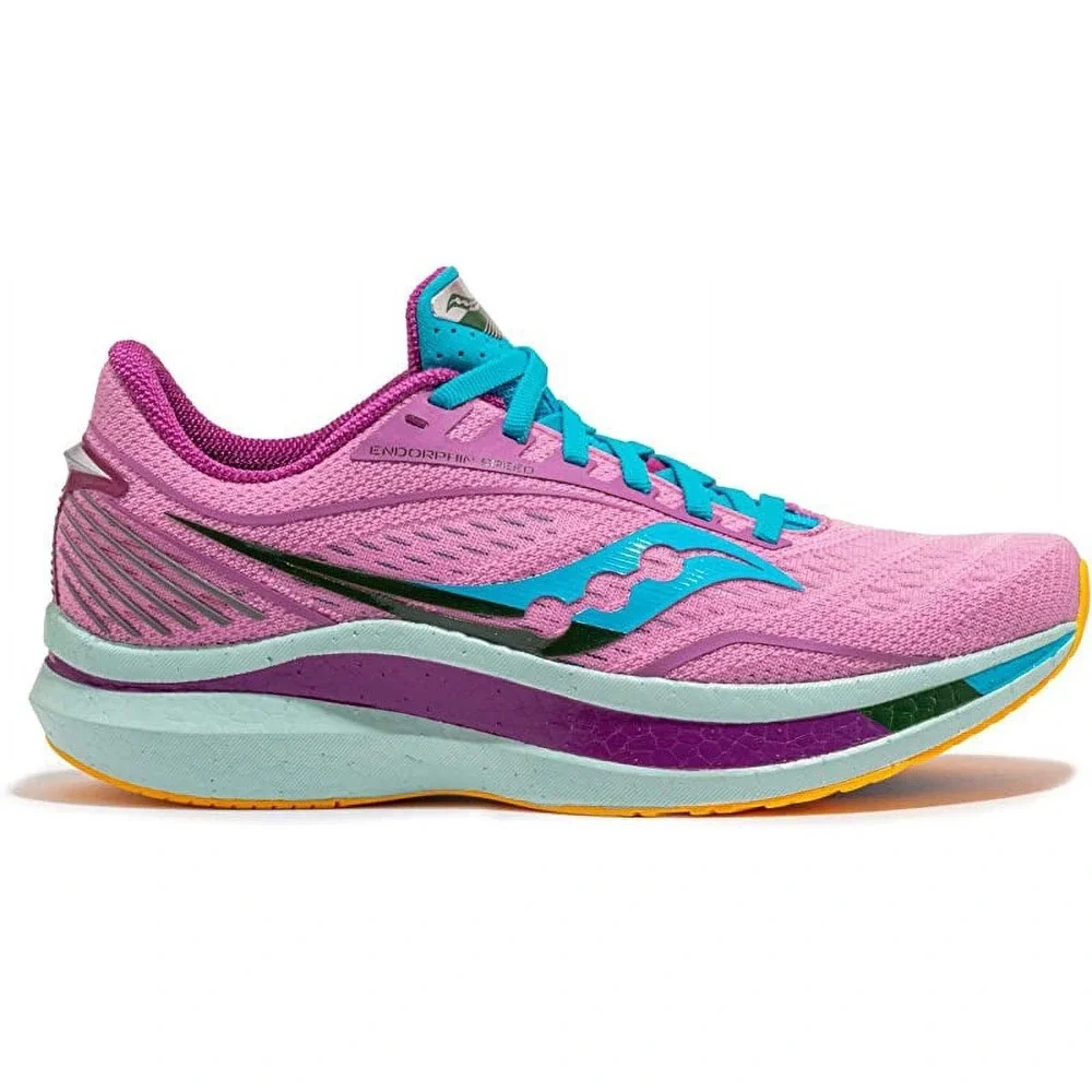 Saucony Kinvara 12 Womens Pink Purple Blue Running Shoes Sneakers S10619-30